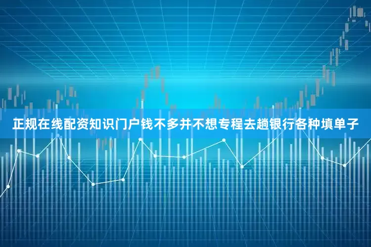 正规在线配资知识门户钱不多并不想专程去趟银行各种填单子